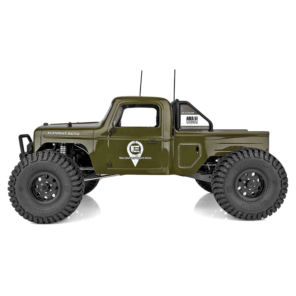 Associated 40117C Enduro Ecto Trail Truck, green RTR LiPo Combo