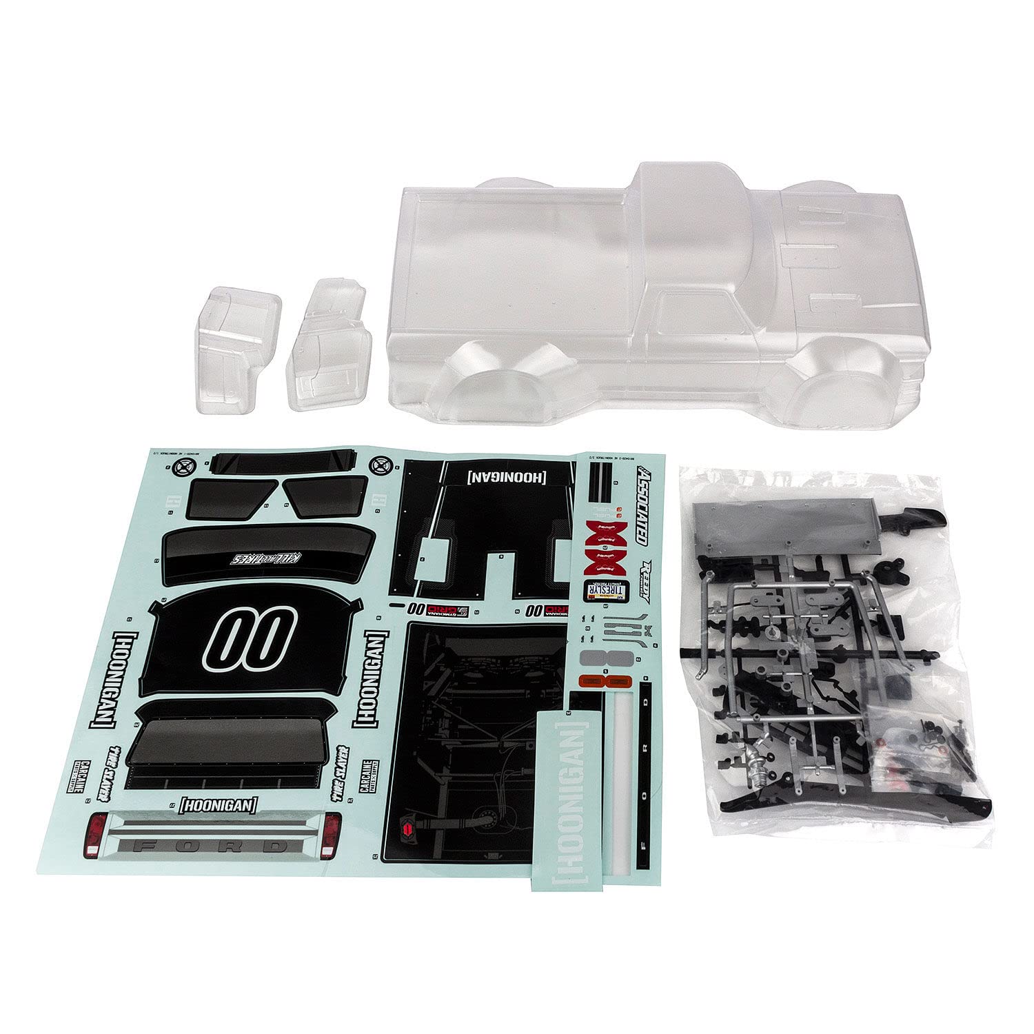 Team Associated 31891 Hoonitruck Body Set, Clear