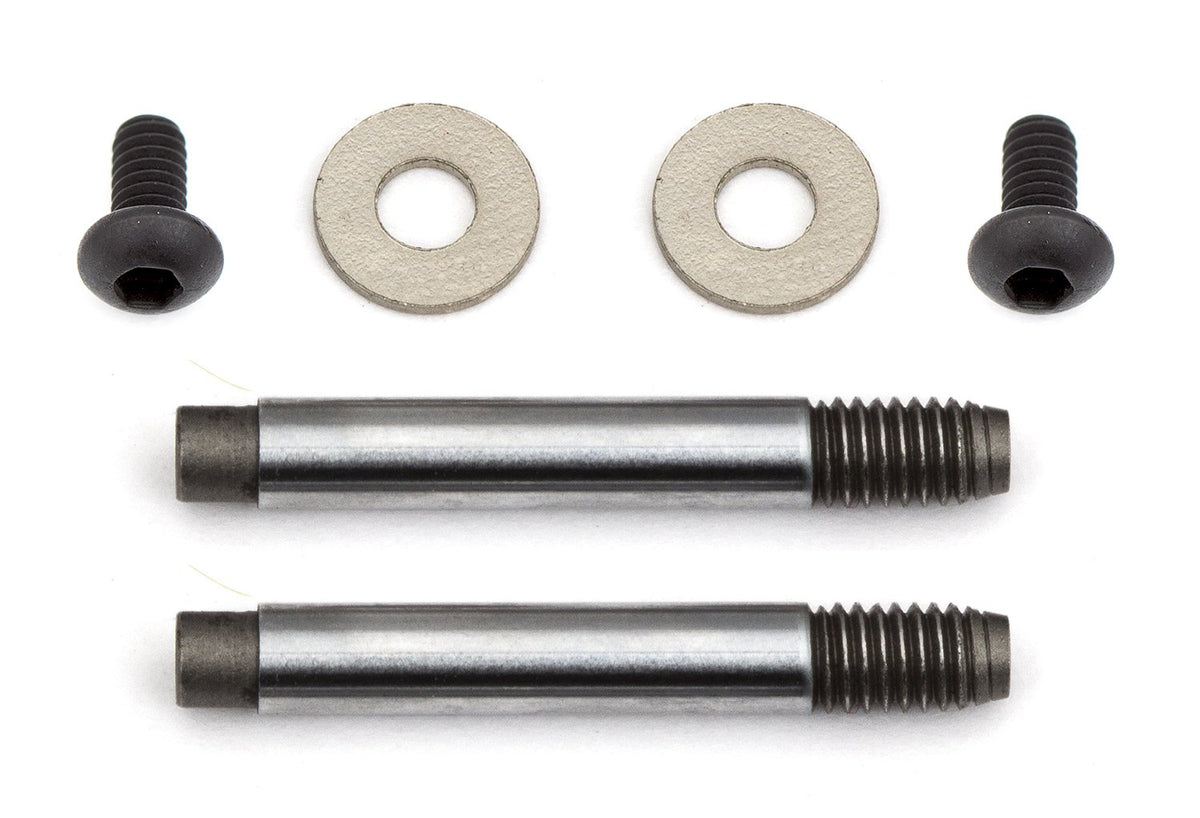 Team Associated 31746 TC7.1 Shock Shafts, Sterling Silver