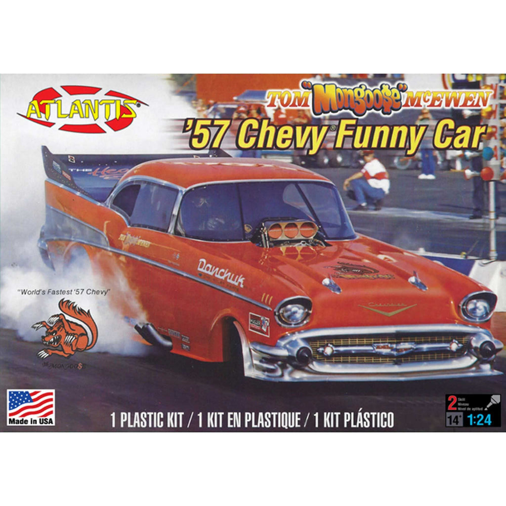 Atlantis H7172 Tom McEwen '57 Chevy Funny Car 1/24 Model Kit
