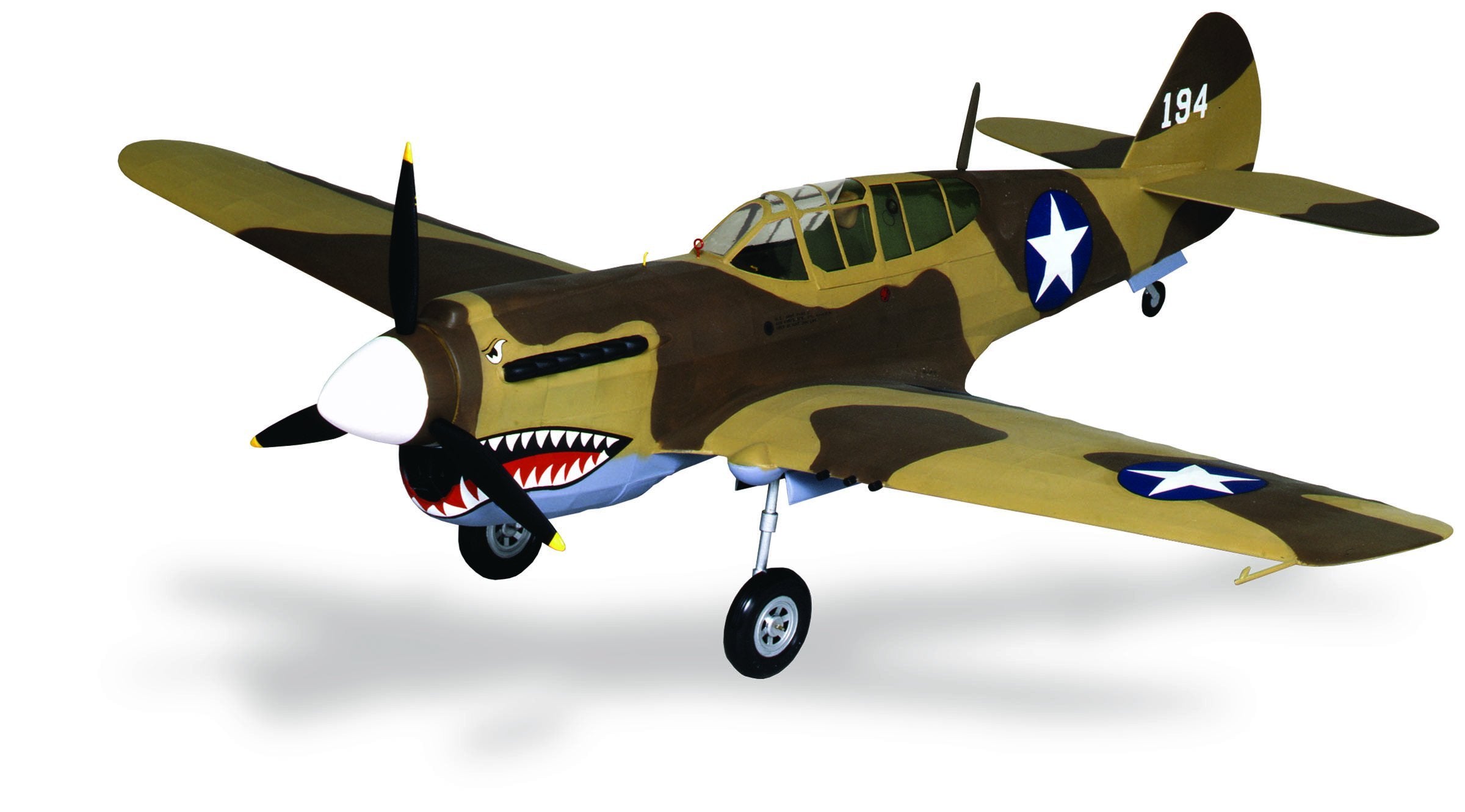 Guillow 405LC Curtiss P40 Warhawk Laser Cut 1/16 Model Kit