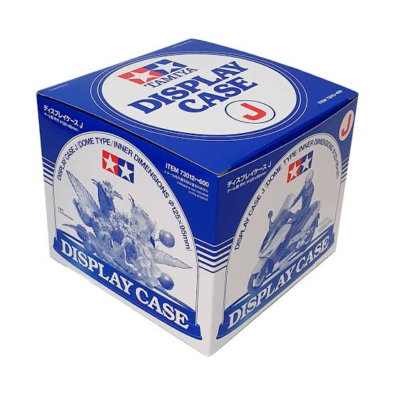 Tamiya 73012 Display Case J Dome Type Clear Cover Black Base Model Display