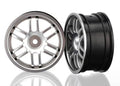Traxxas 7371A Rally Satin Chrome Wheels 1/16 Rally 12mm Hex (2)