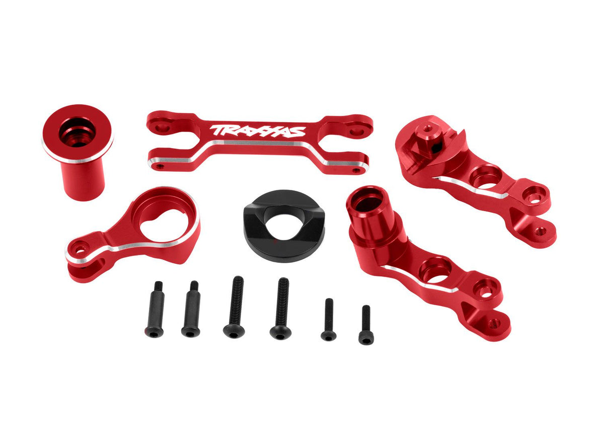 Traxxas 7746-RED X-Maxx Aluminum Steering Bellcranks Red Draglink