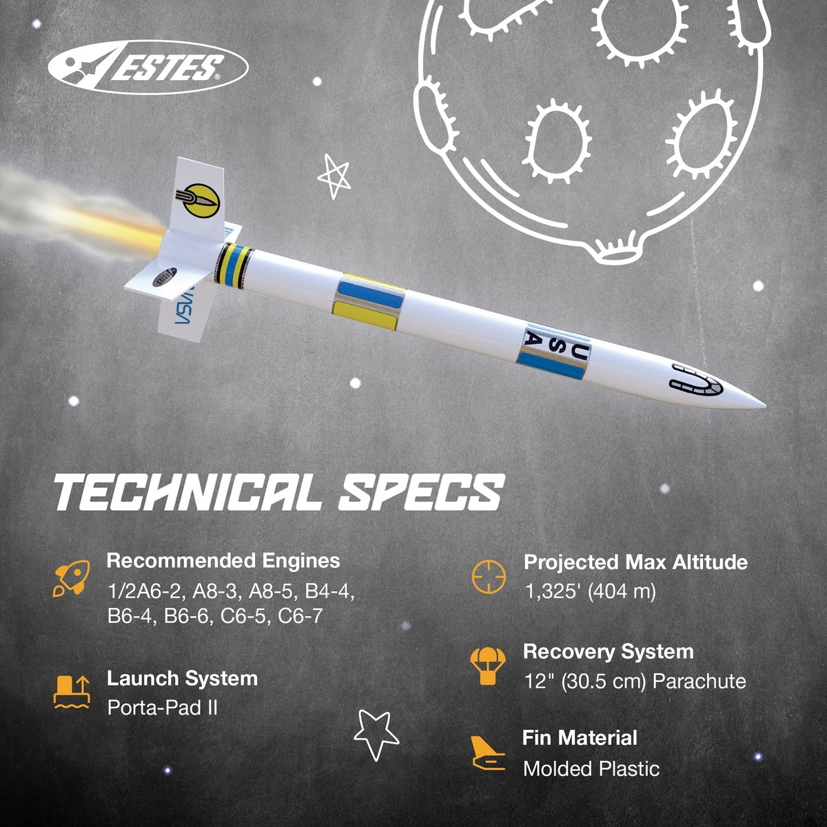 Estes 2008 Generic E2X Easy to Assemble Rocket