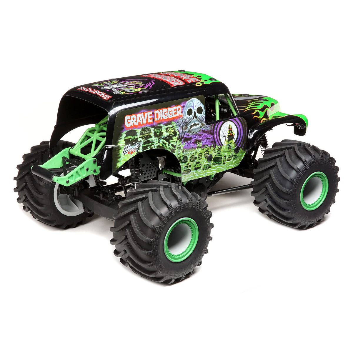 Losi LOS04021T1 LMT:4wd Solid Axle Monster Truck, Grave Digger:RTR