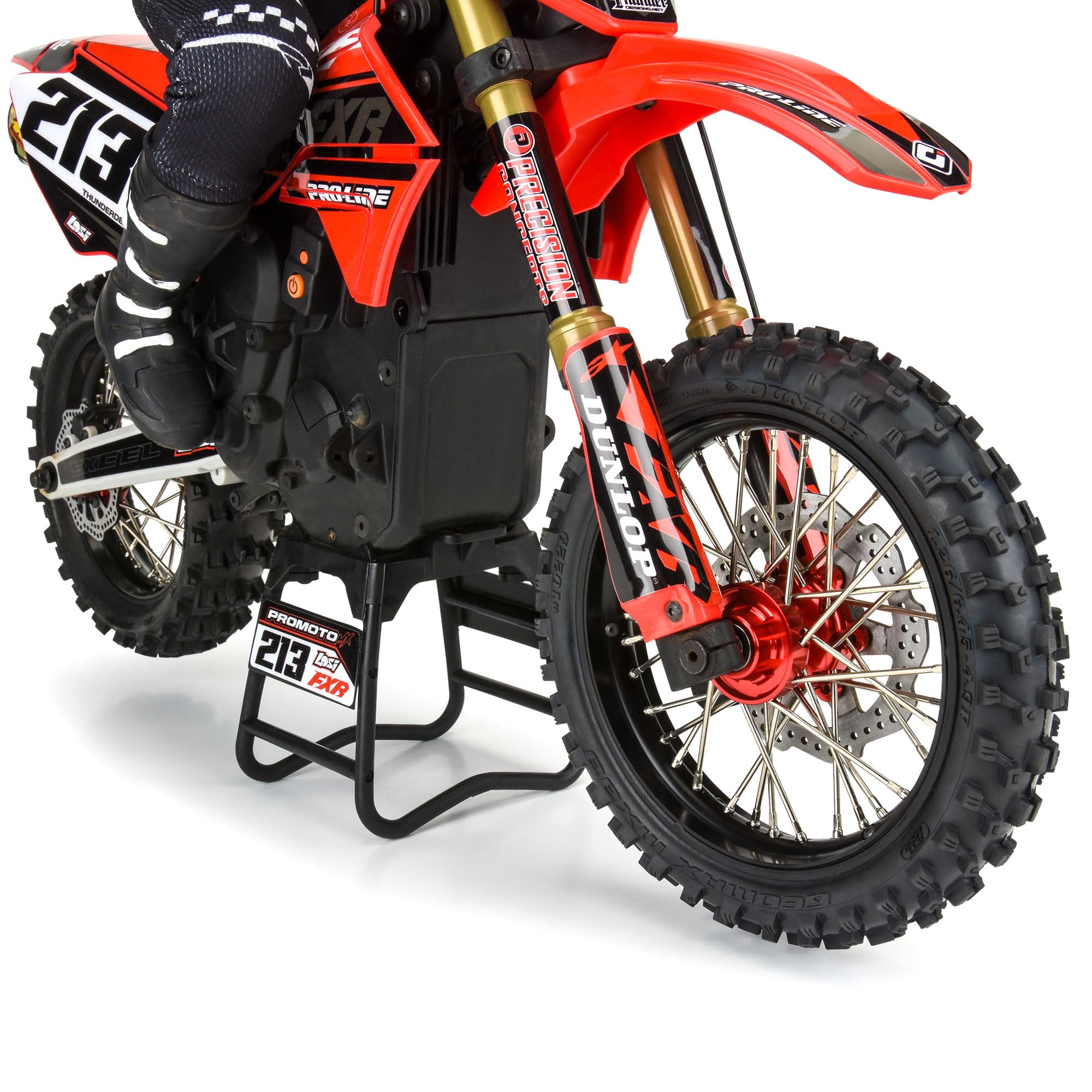Pro-Line 283600T2 1/4 Pro-Spec Aluminum V2 Bead Front Wheel, Black/Red: Promoto-MX