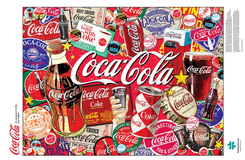 Buffalo Games 11278 Coca-Cola: Its All Good (Coke Signs/Bottles) 1000 PC Puzzle