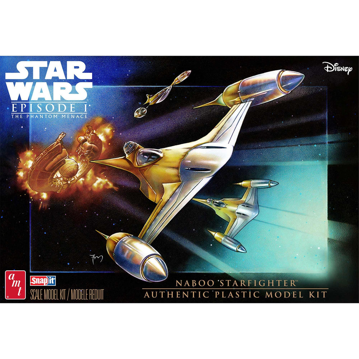 AMT 1376 Star Wars: N-1 Naboo Starfighter (Snap) 1/48