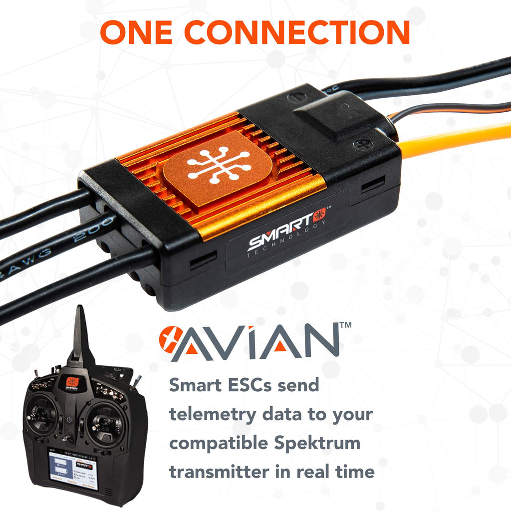 Spektrum SPMXAE1030 Avian 30 Amp Brushless Smart ESC 3S-6S
