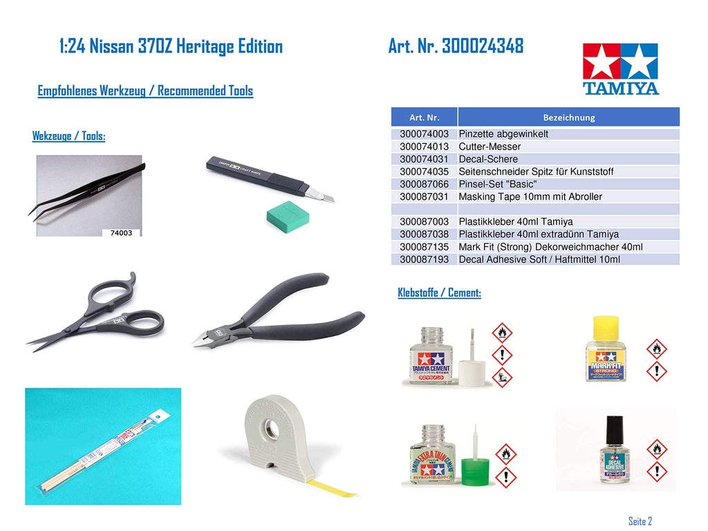 Tamiya 24348 1/24 Nissan 370Z Heritage Edition