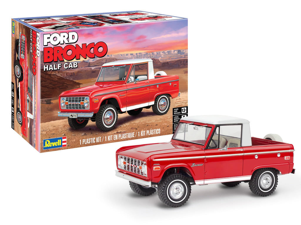 Revell 145449090 1/25 Ford Bronco Half Cab Model Kit