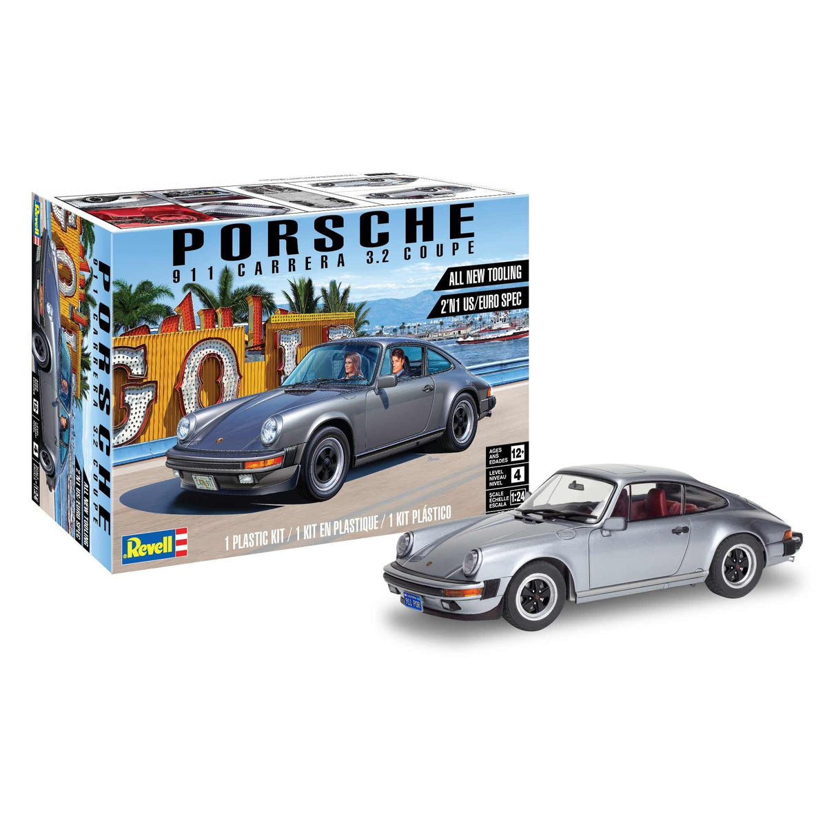 Revell 85-4521 1/24 Porsche 911 Carrera 3.2 Coupe Model Kit