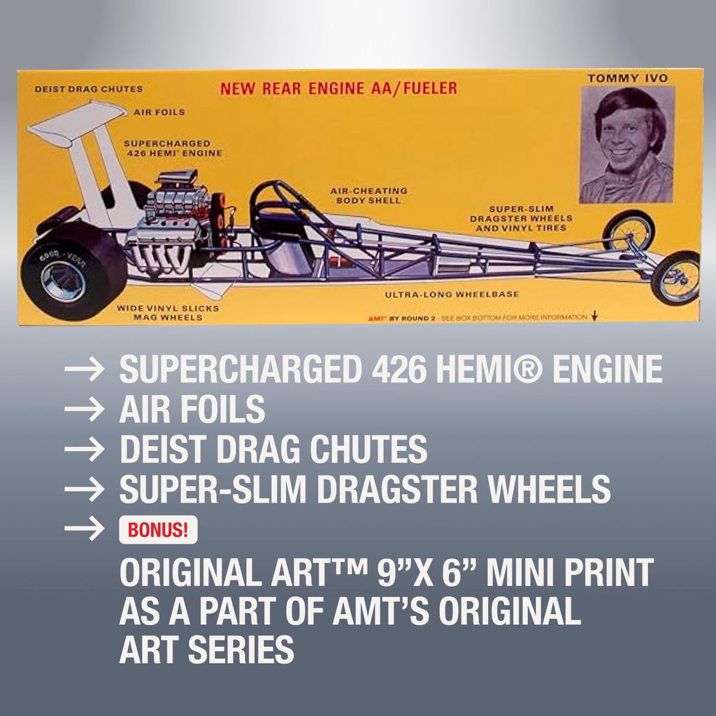 AMT 1253 Tommy Ivo Rear Engine Dragster 1:25 Model Kit
