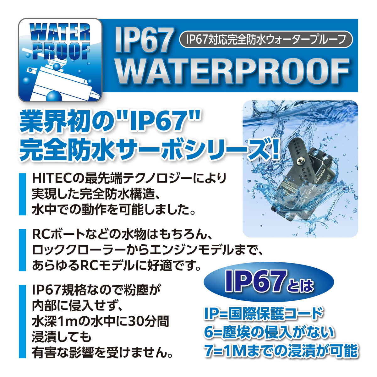 Hi-Tec 36646 Waterproof Servo, D646WP