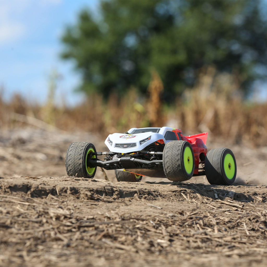 Losi LOS01015T1 Mini-T 2.0 RC Truck RTR +Radio Red/White: 1/18 2wd