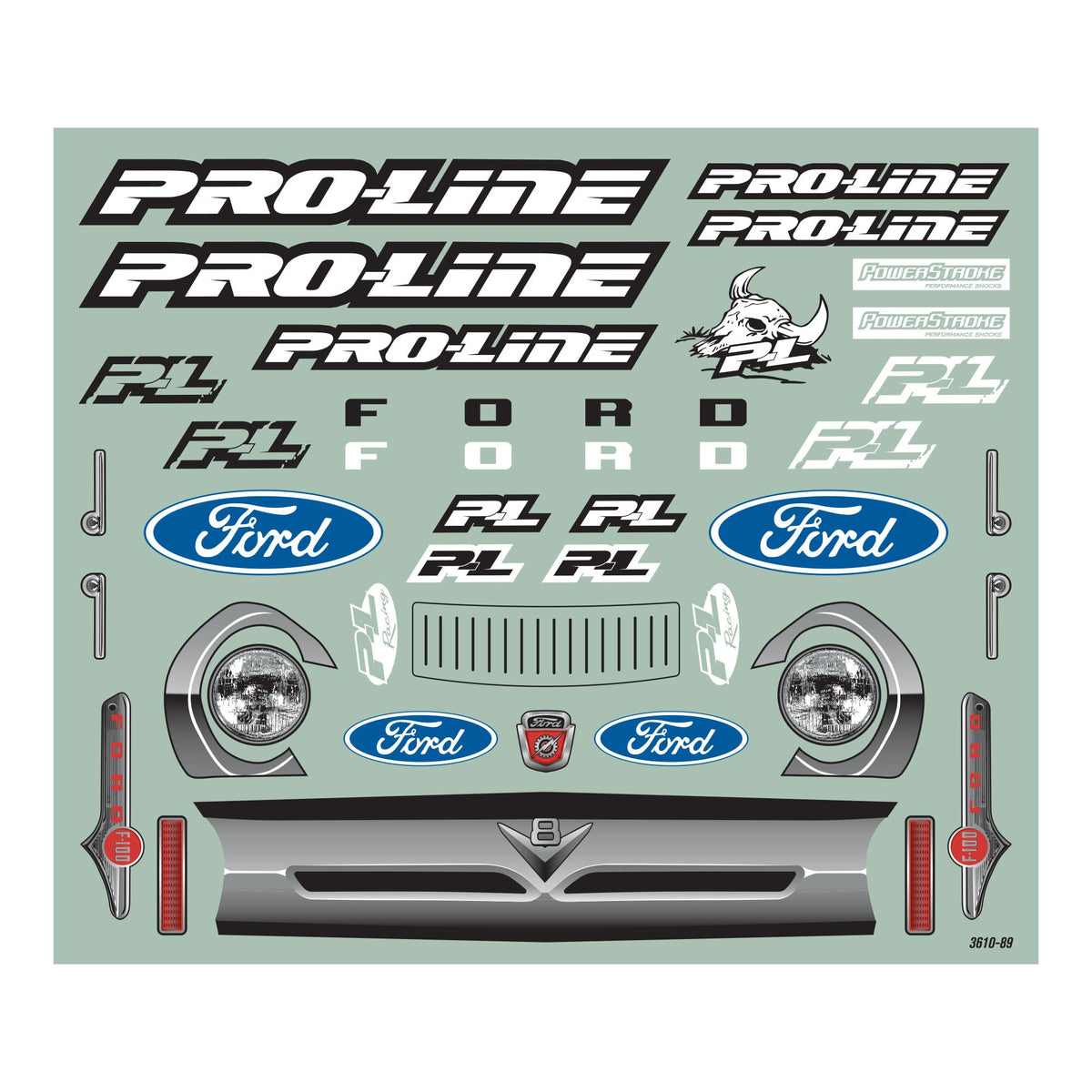 Pro-Line 361117 1/5 Pre-Cut 1956 Ford F-100 Clear Body: Kraton 8S