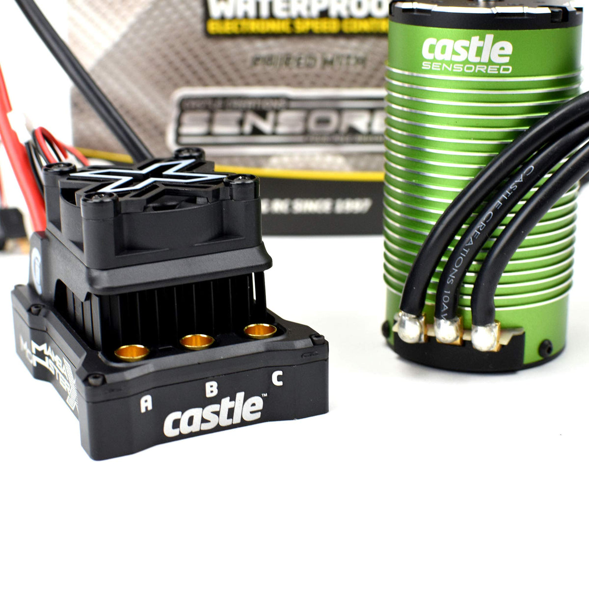 Castle Creations 010-0165-03 1/6 Mamba Monster X 8S ESC/Motor Combo 1717-1260KV