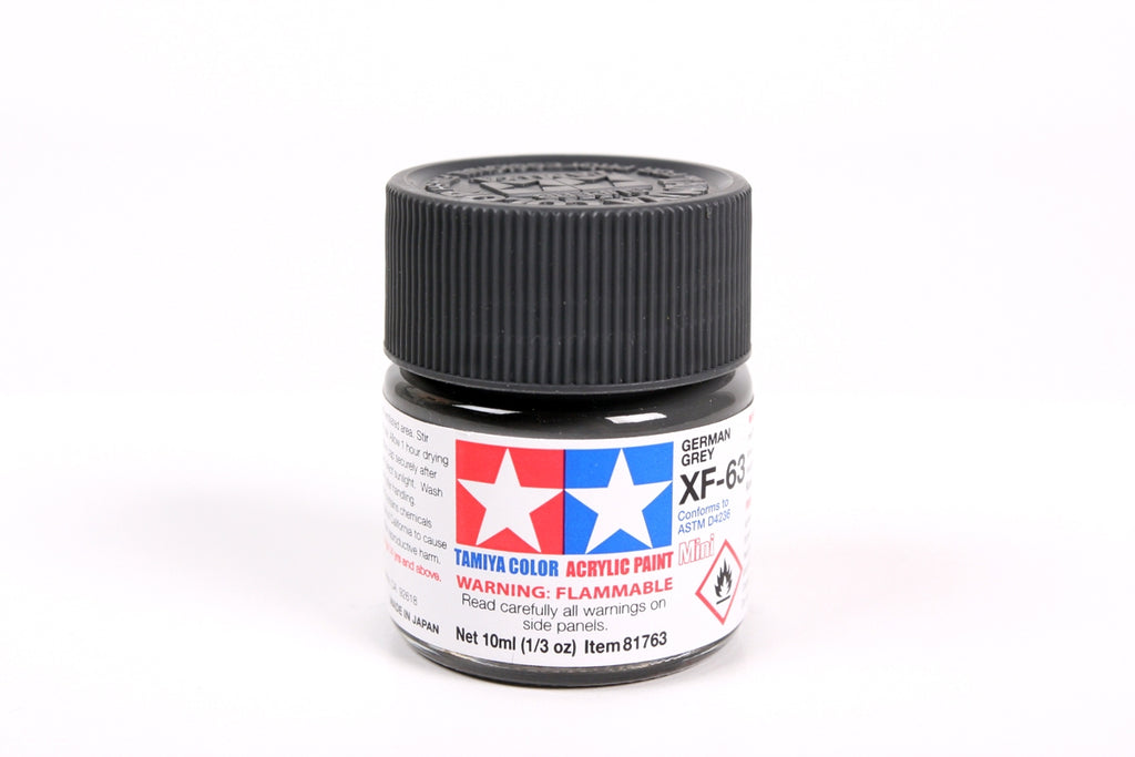 Tamiya 81763 Acrylic Paint Mini XF-63, German Grey, 10ml Bottle