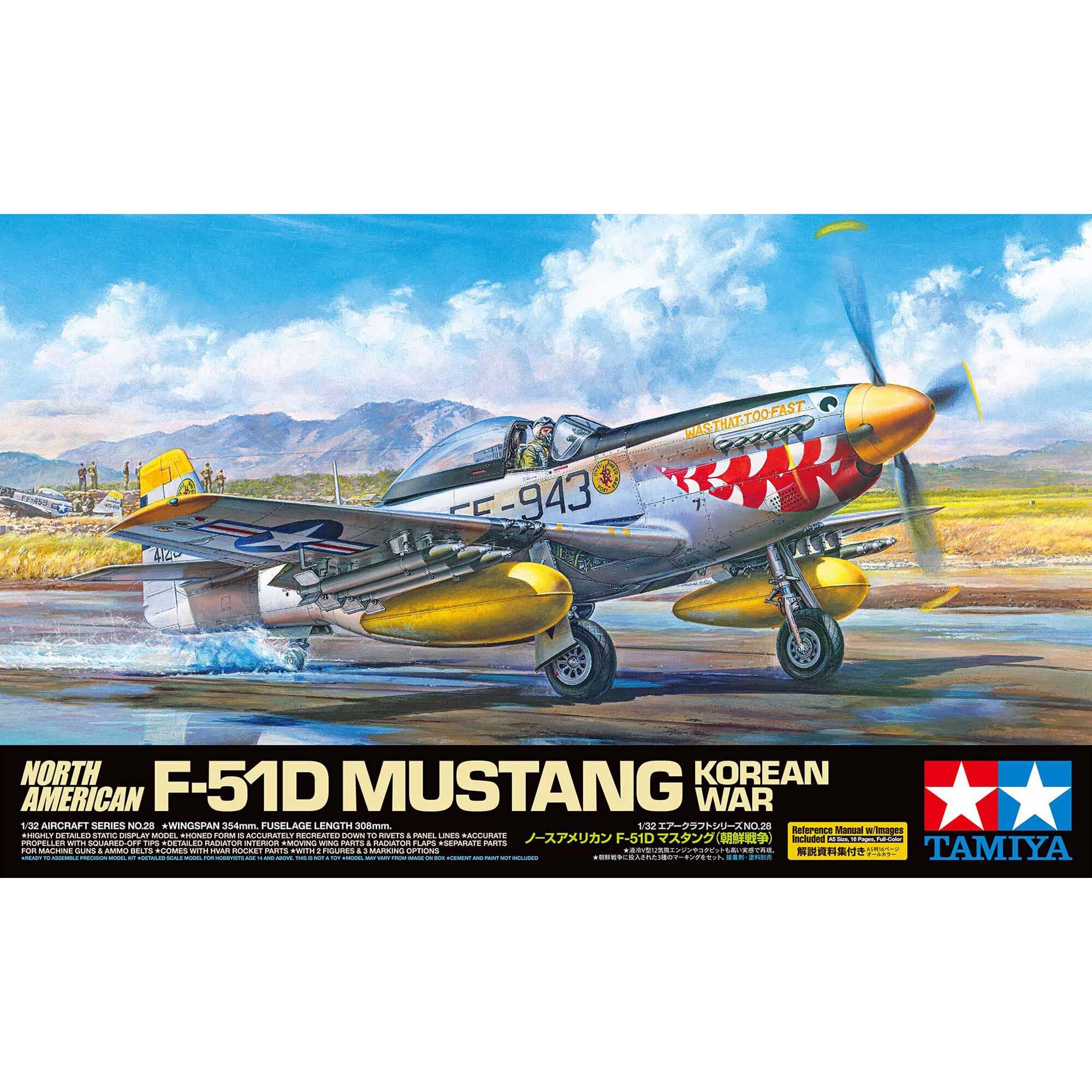 Tamiya 60328 1/32 North American F-51D Mustang Korean War