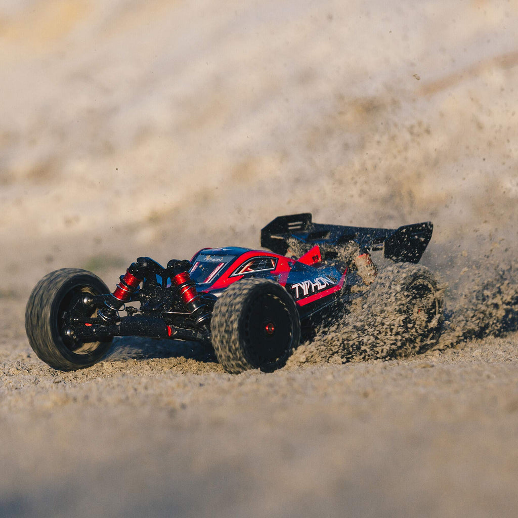 Arrma 8606V5 Typhon 6S 4WD BLX 1/8 Buggy RTR, Black