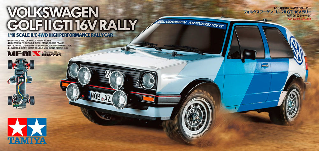 Tamiya 58714-A 1/10 R/C Volkswagen Golf MK2 GTI 16V Rally (MF-01X)