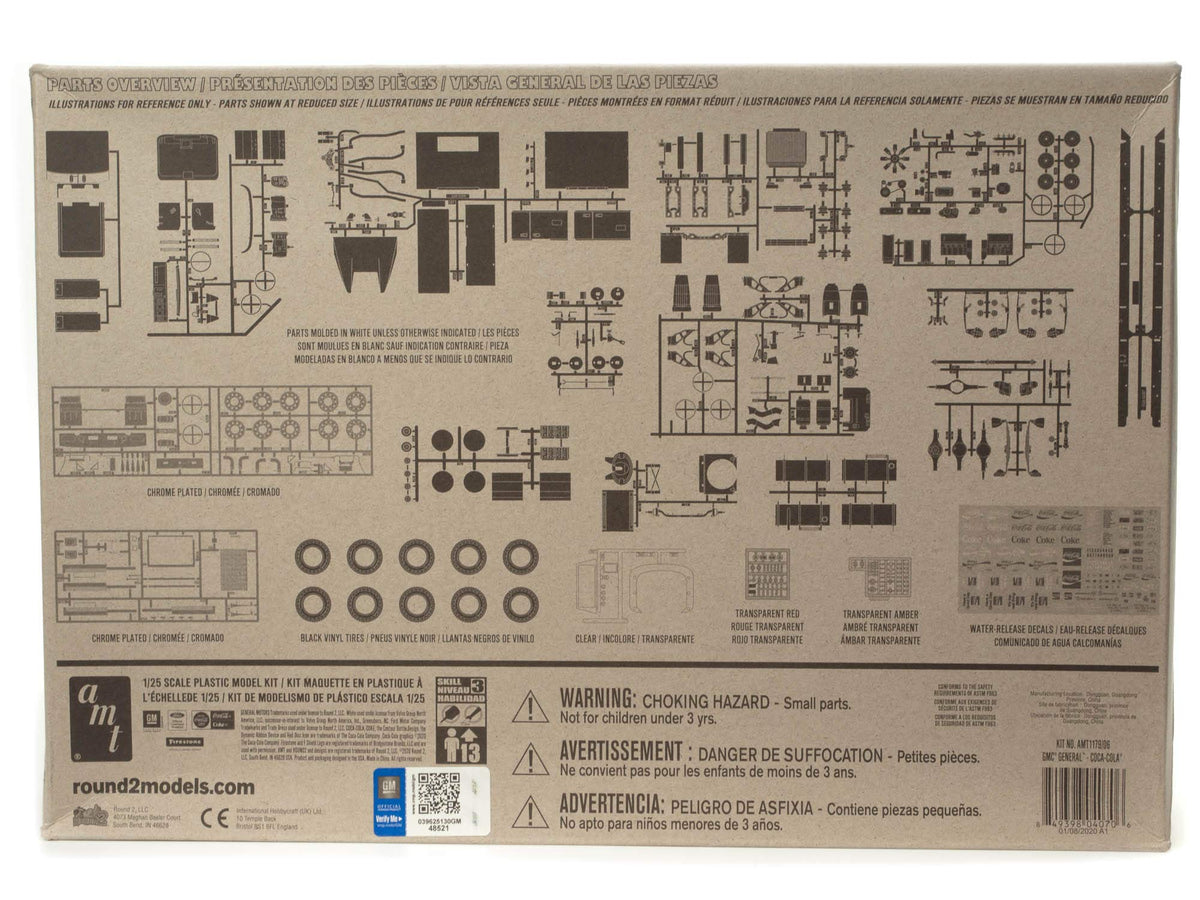 AMT 1179 1/25 1976 GMC General Semi Tractor (Coca-Cola) Model Kit