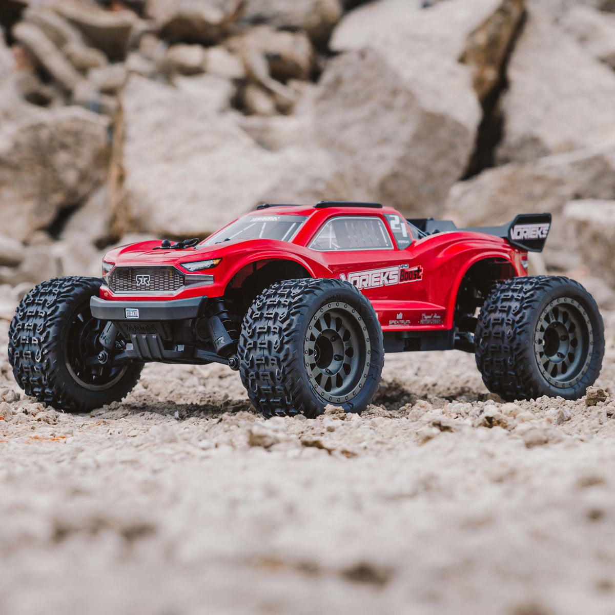 ARRMA RC Truck 1/10 VORTEKS 4X2 Boost MEGA 550 Brushed Stadium Truck RTR