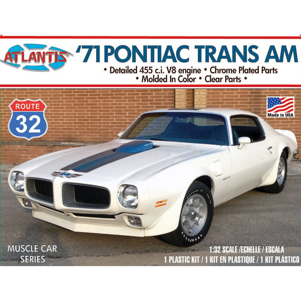 Atlantis M2009 1971 Pontiac Firebird Route 1/32 Model Kit
