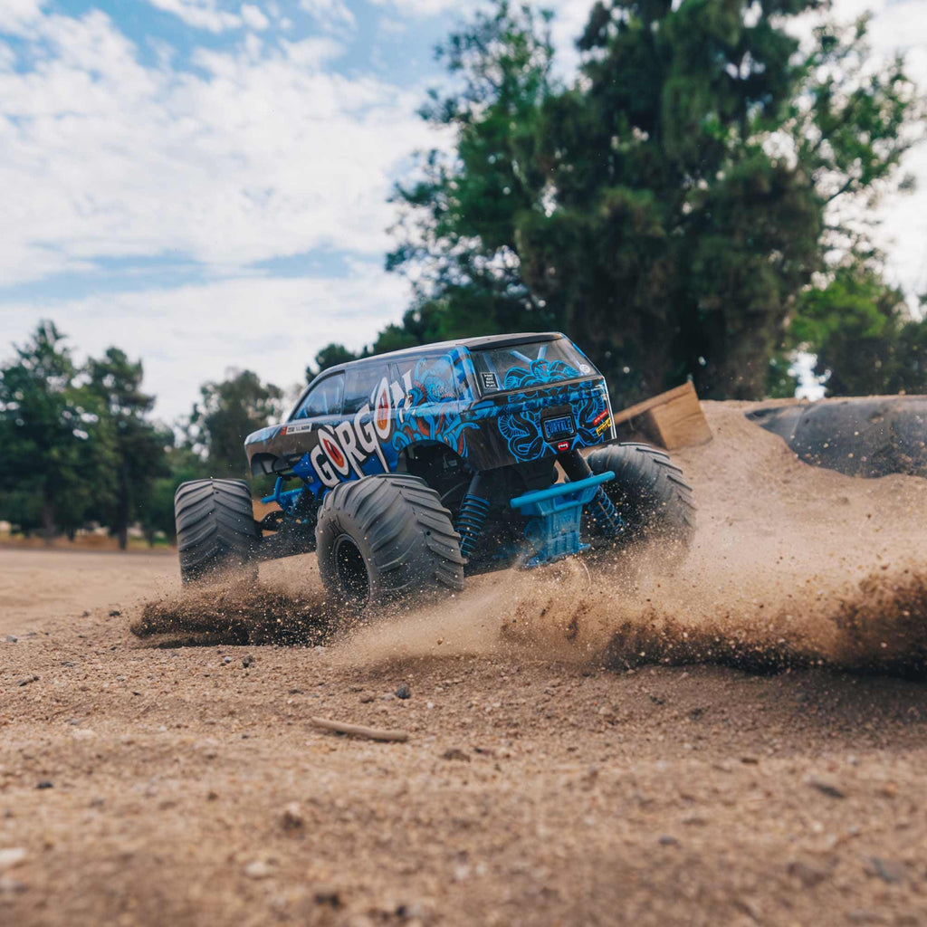 Arrma ARA3230T1 GORGON 2wd MT 1/10th RTR (No Battery), Blue