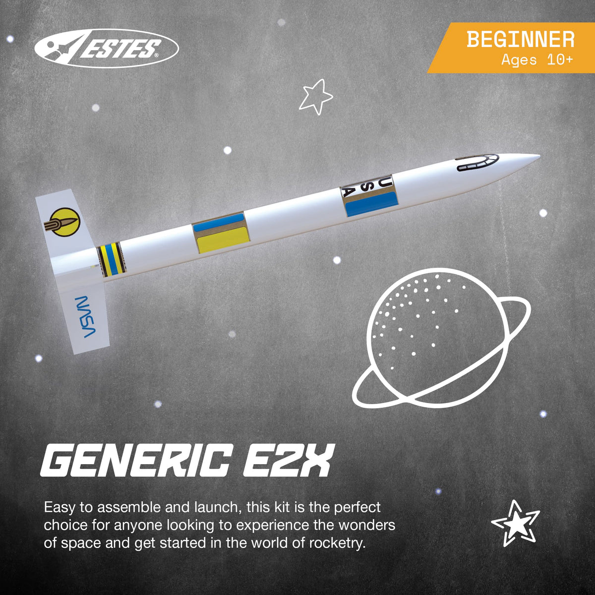 Estes 2008 Generic E2X Easy to Assemble Rocket