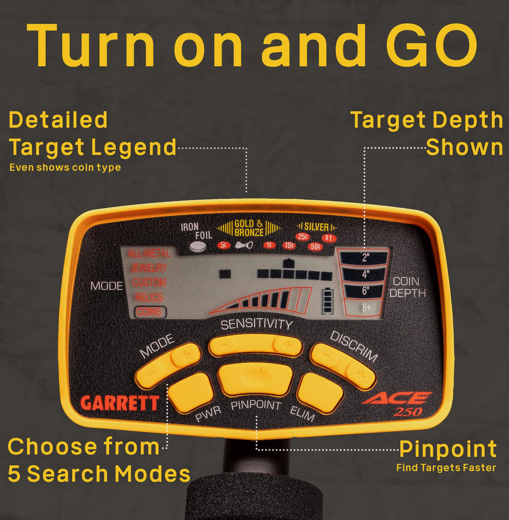 Garrett GAR1139070 Ace 250 Metal Detector