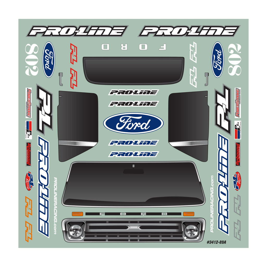 Pro-Line 341218 1966 Ford F100 (Black) Body for Stamped