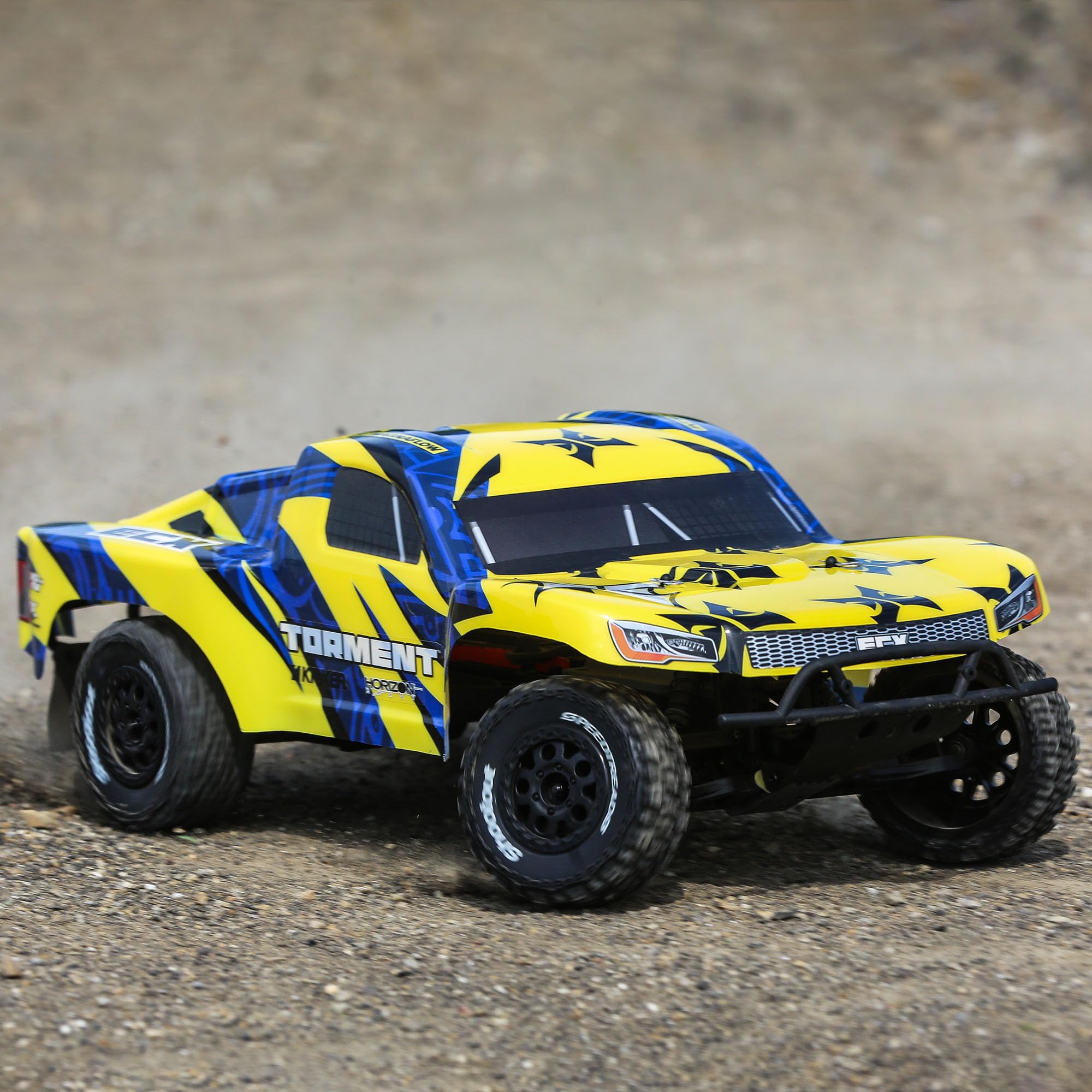 ECX ECX03433T1 1/10 2wd Torment SCT: Yellow/Blue RTR
