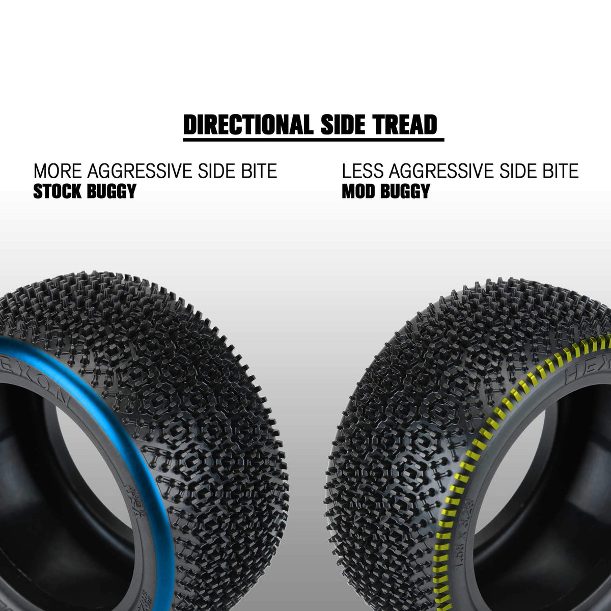 Pro-Line 8292104 Hexon 2.2" Z4 Carpet Buggy Rear Tires (2)