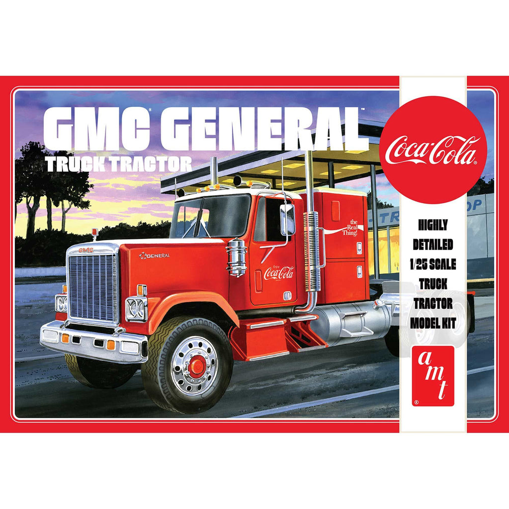 AMT 1179 1/25 1976 GMC General Semi Tractor (Coca-Cola) Model Kit