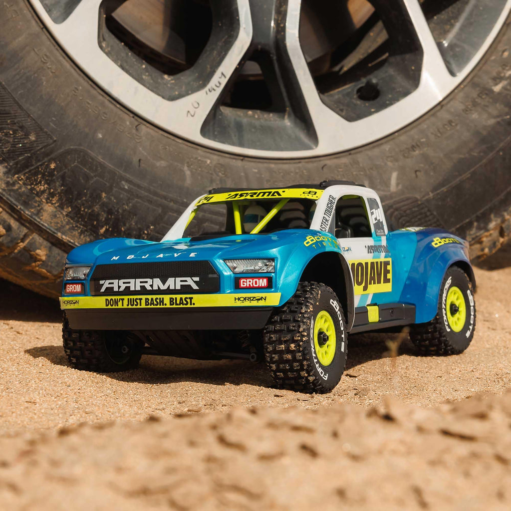 Arrma ARA2104T2 MOJAVE GROM 4x4 SMART Small Scale Desert Truck (Blue/White)