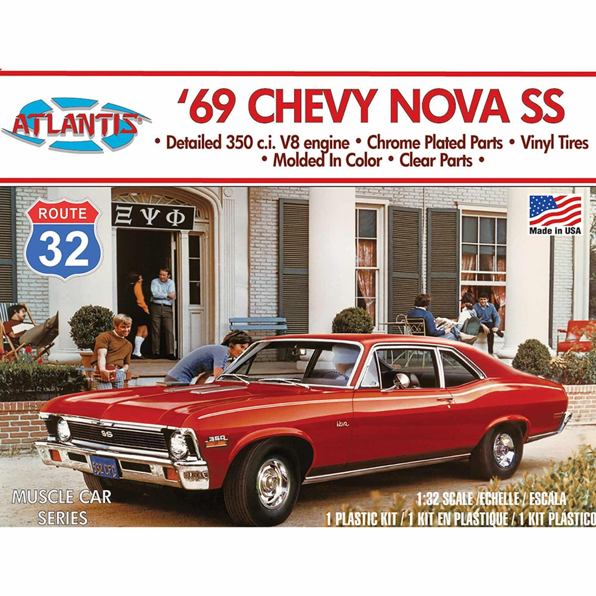 Atlantis 2006 1969 Chevy Nova SS Route 32 1/32 Model Kit