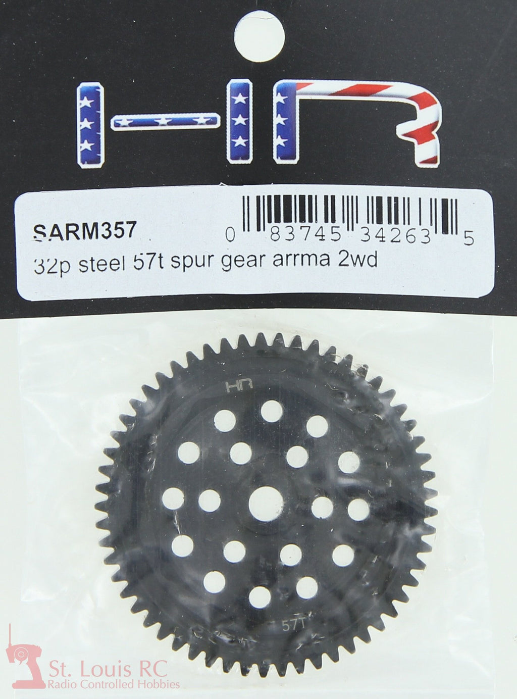 Hot Racing SARM357 Spur Gear 32P 58T Hardened Steel Arrma 2WD