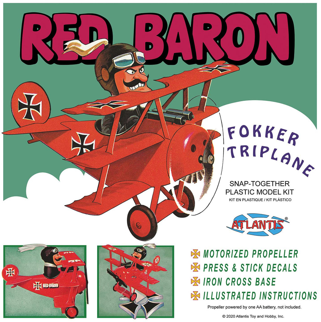 Atlantis M5903 Red Baron Fokker Tri Plane (Snap)