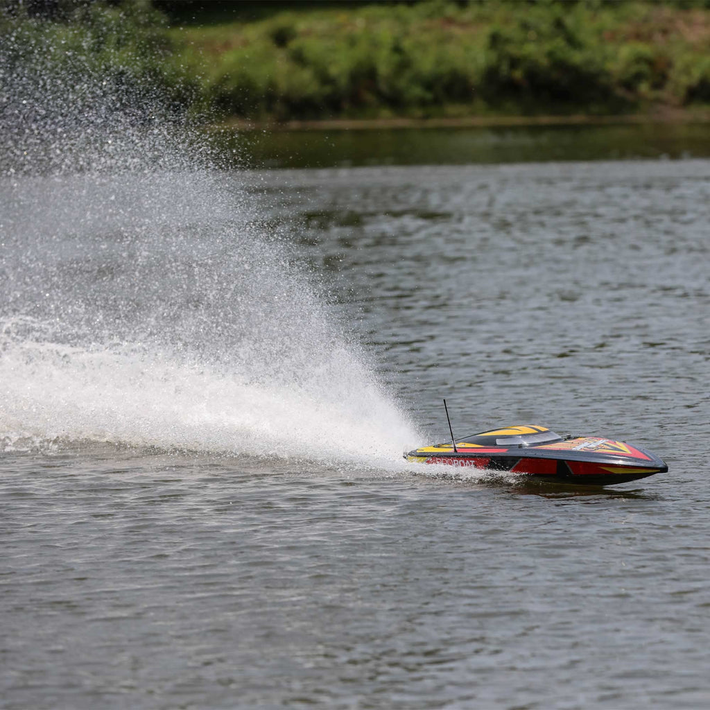ProBoat PRB08032V2T1 Sonicwake V2 36" Brushless Deep-V Self-Righting RTR, Black