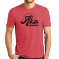 AKA 98120XXL Retro Tri-Blend Red T-Shirt - 2XL