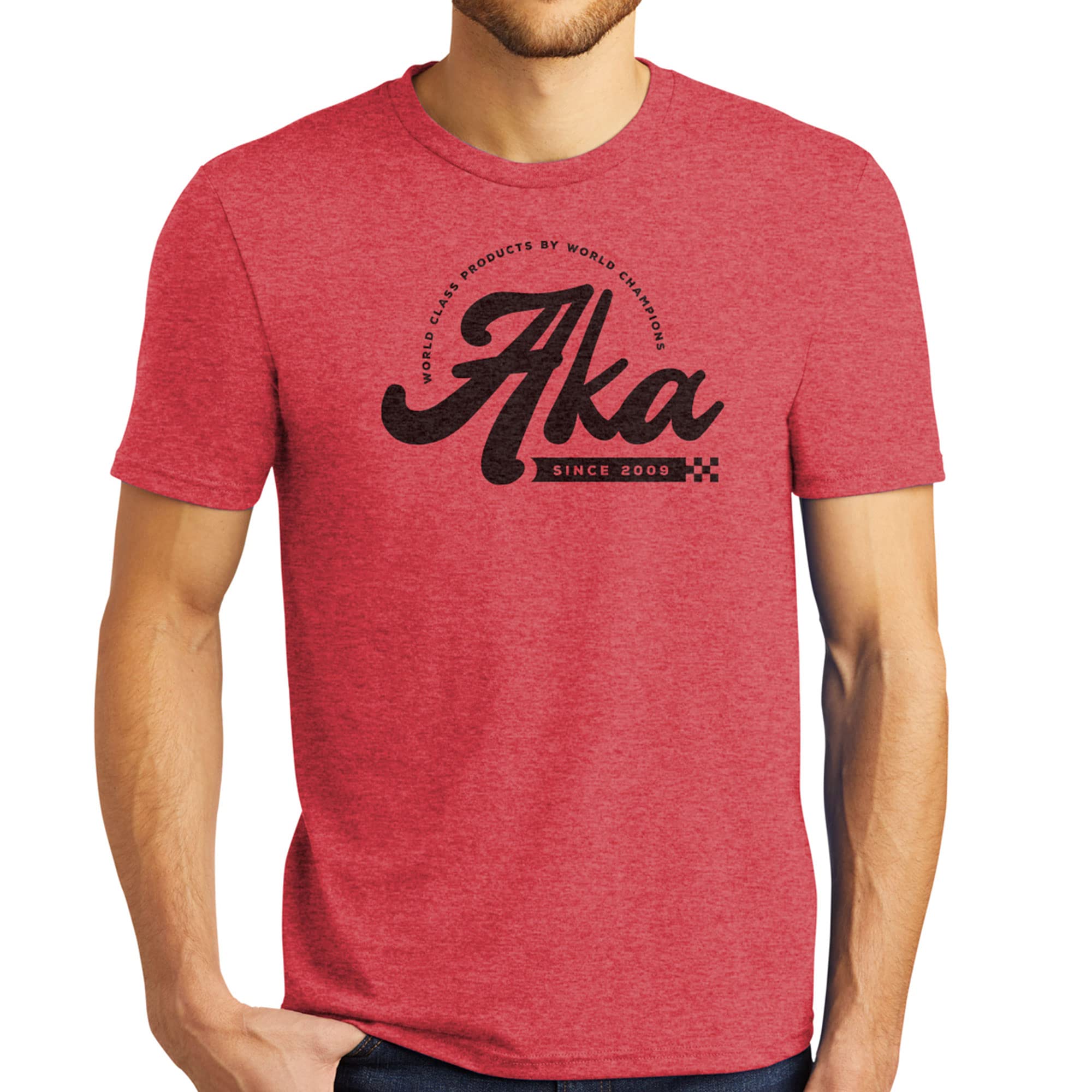 AKA 98120XXL Retro Tri-Blend Red T-Shirt - 2XL