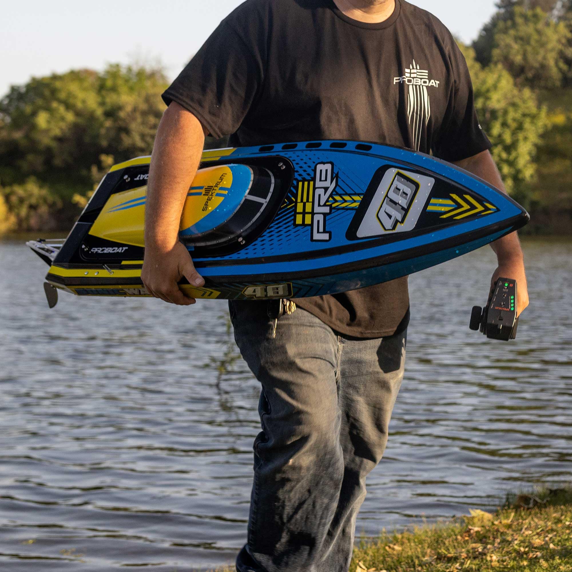 Pro-Boat PRB08052 Super Sonicwake 48" 8S, Self Righting, BL: RTR