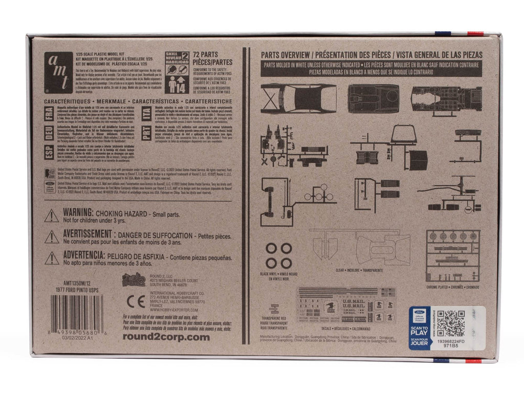AMT 1350M 1977 Ford Pinto USPS 1/25 Model Kit