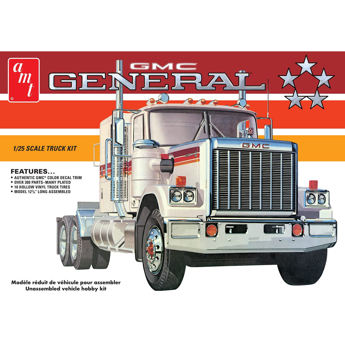 AMT 1272 1976 GMC General Semi Tractor 1/25 Model Kit