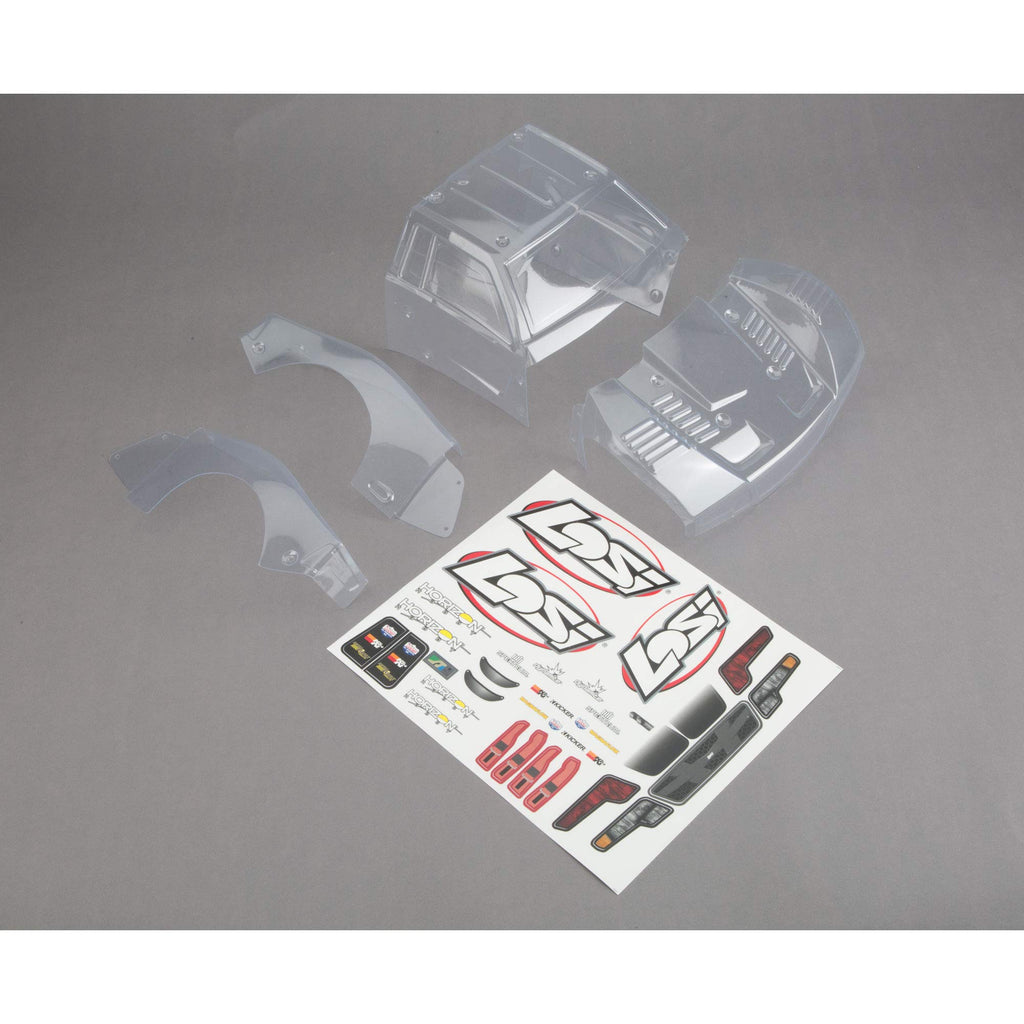 Losi LOS230009 Body Set, Clear: 1/10 Baja Rey