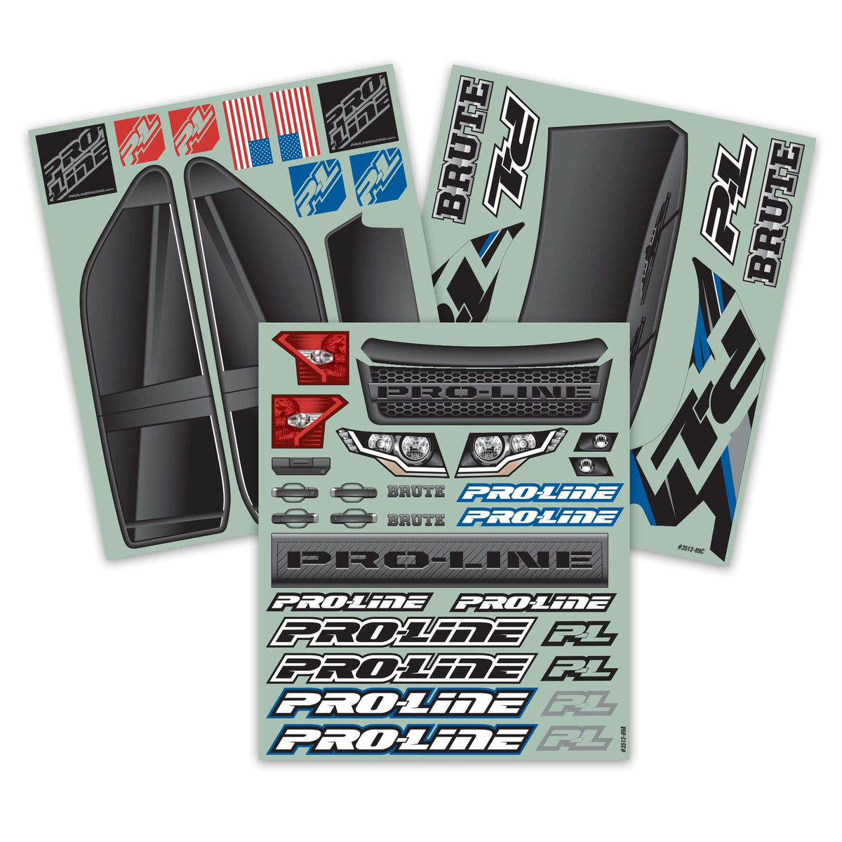 Pro-Line 351317 PreCut Brute Bash Armor Body (White): X-Maxx
