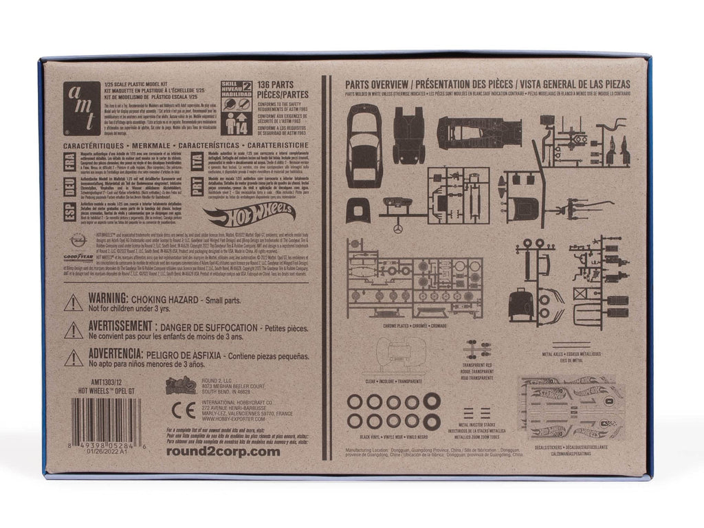 AMT 1303 Hot Wheels Buick Opel GT 1:25 Model Kit