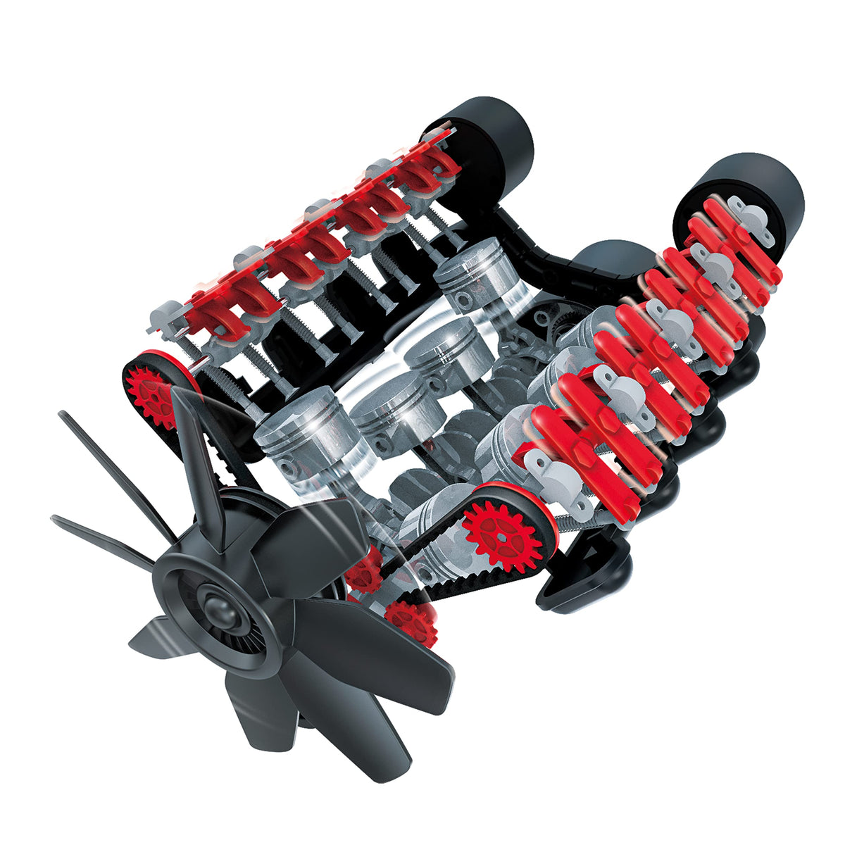 OWI RobotiKits OWI39102 VROOM! STEM V8 Engine Over 270 Piece DIY STEM Kit
